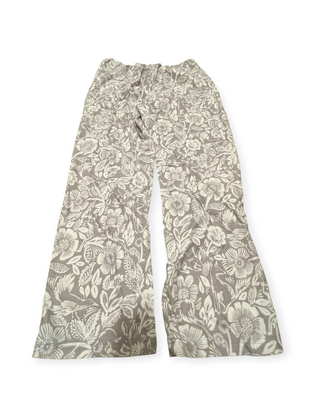 Garnet Hill Organic Pima Cotton Floral Lounge Pants Large
